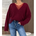 Sweter damski okrągły