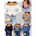 Sweter damski okrągły