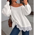 Sweter damski okrągły