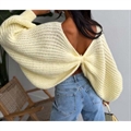 Sweter damski okrągły