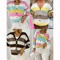 Sweter damski zapinany na guziki - Produkt Włoski