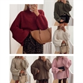 Sweter damski z półgolfem - Produkt Włoski