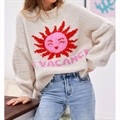 Sweter damski okrągły - Produkt Włoski