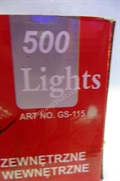 Lampki choinkowe zewnętrzne wewnętzrne 500szt.gs115