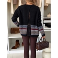 Sweter damski okrągły
