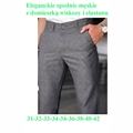 Eleganckie spodnie męskie z domieszką wiskozy i elastanu 31-42